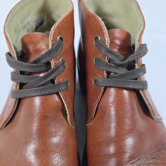 FRYE Vintage Whiskey Leather Chukka Boots Men\'s 10.5 D Made in USA 9310 main image 4